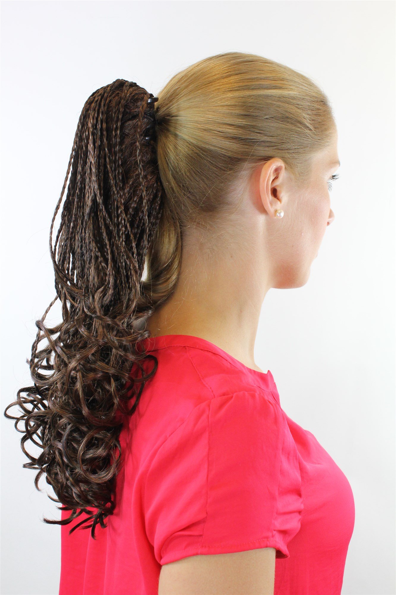 wig-me-up-013-1b-30-zopf-haarteil-45-cm-schwarz-braun-rasta-geflochten image 2