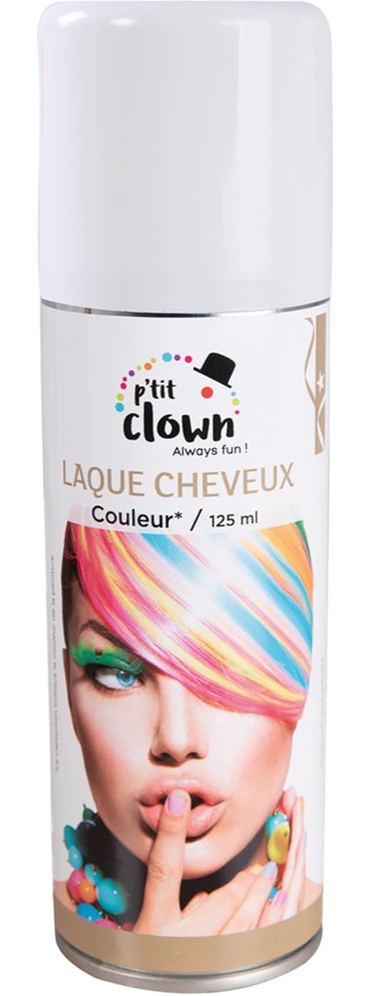 ptitclown-farbspray-haarlack-wei-f-r-karneval image 2