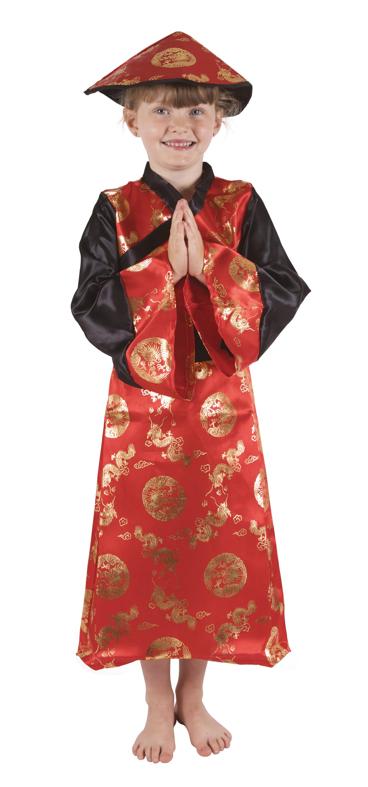 p-tit-clown-chinesisches-neujahrskost-m-kinder-m-dchen-rot-10-12-jahre image 2