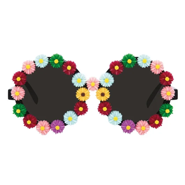 p-tit-clown-mini-blumen-brille-multicolor-erwachsene image 1