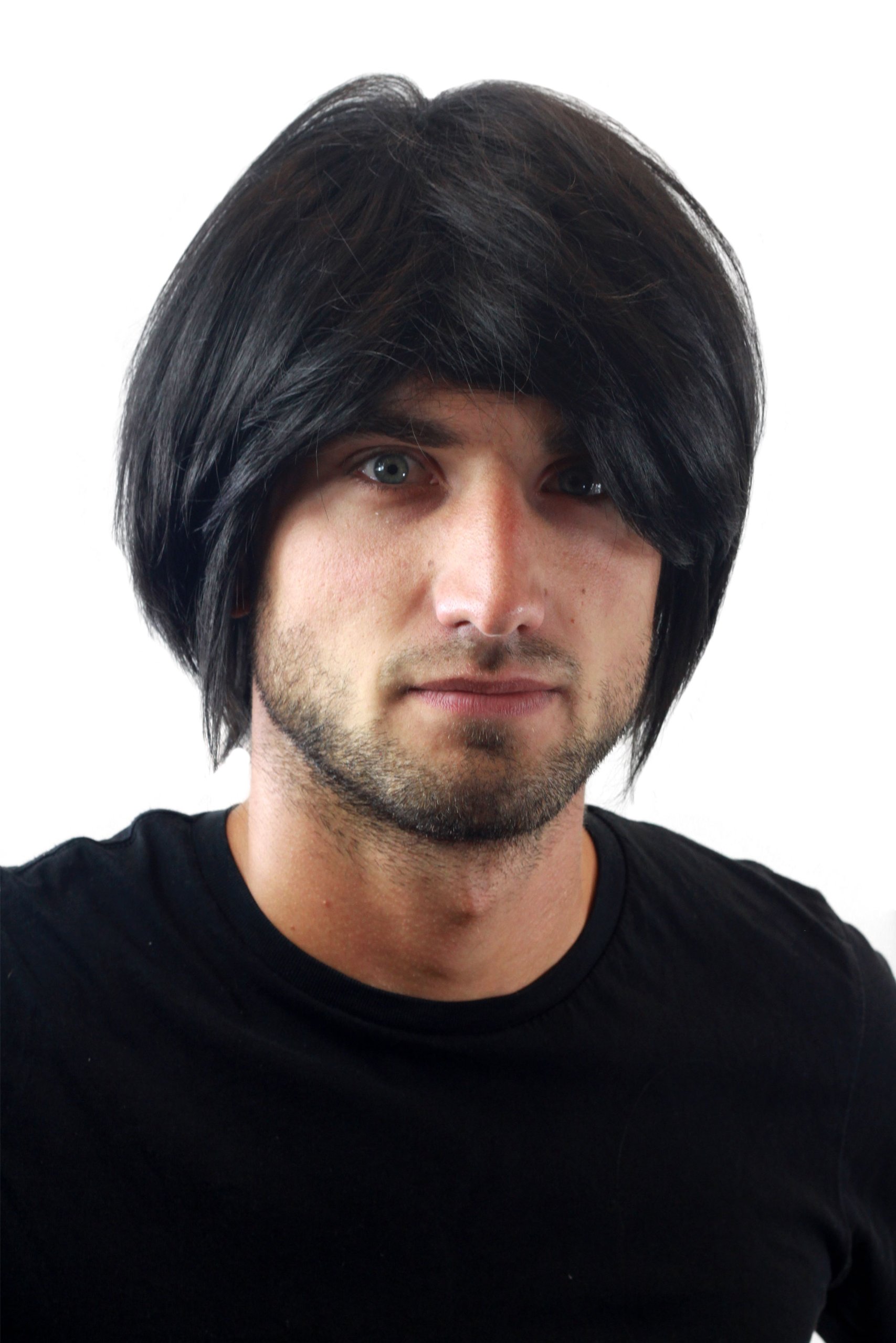wig-me-up-gfw895-1b-herren-per-cke-schwarz-mittellang-20-cm-seitenscheitel image 1