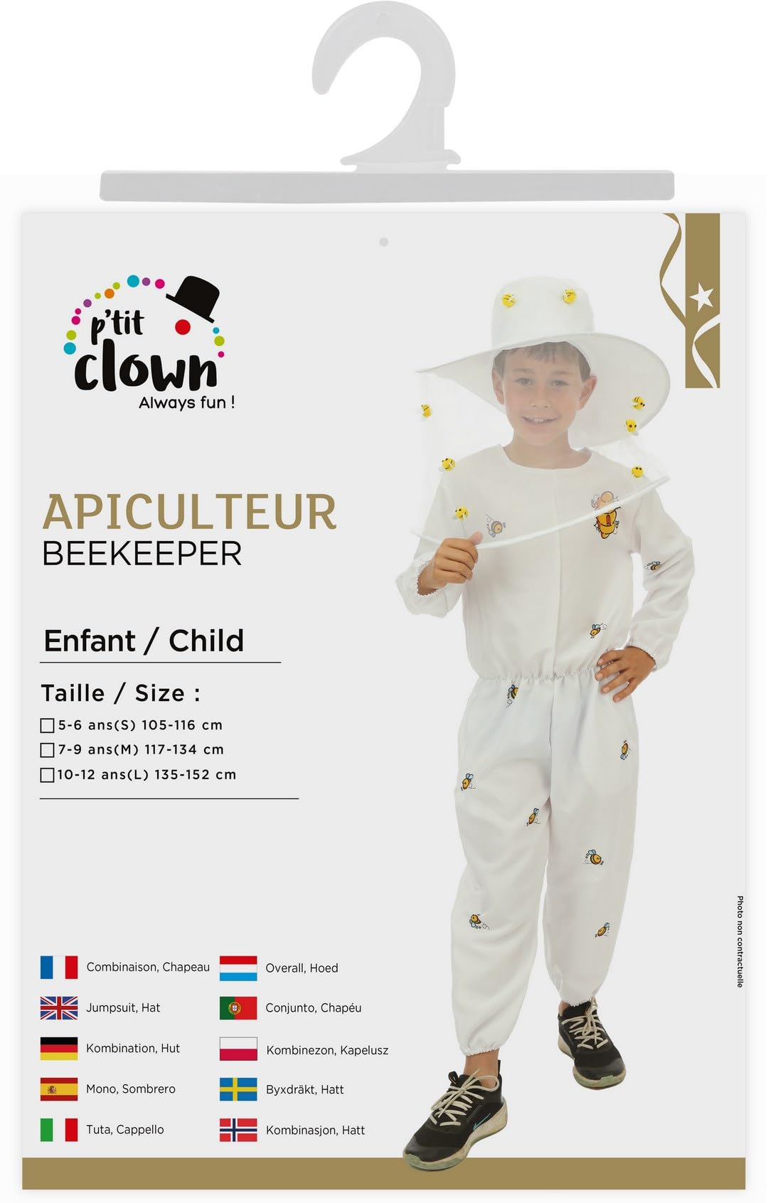 p-tit-clown-imker-kost-m-kinder-overall-mit-hut-wei image 6