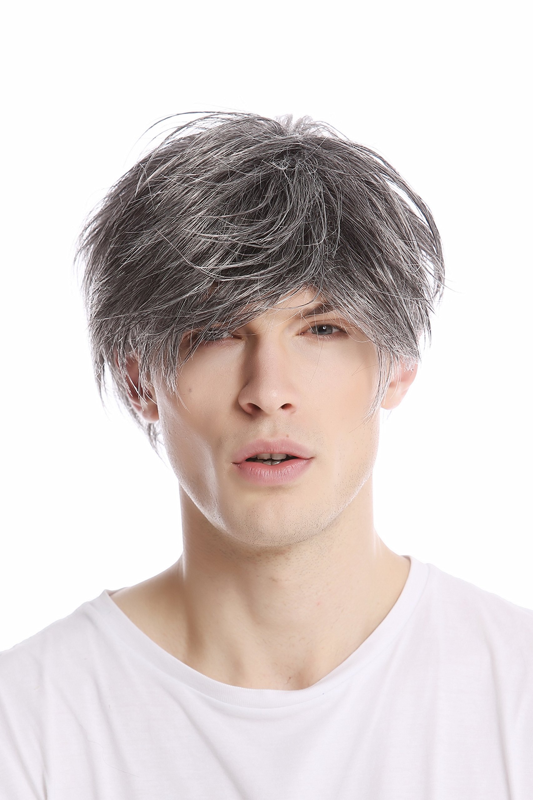 wig-me-up-gfw387-44-herrenper-cke-kurz-wild-grau-dunkelgrau-schwarz-meliert image 1