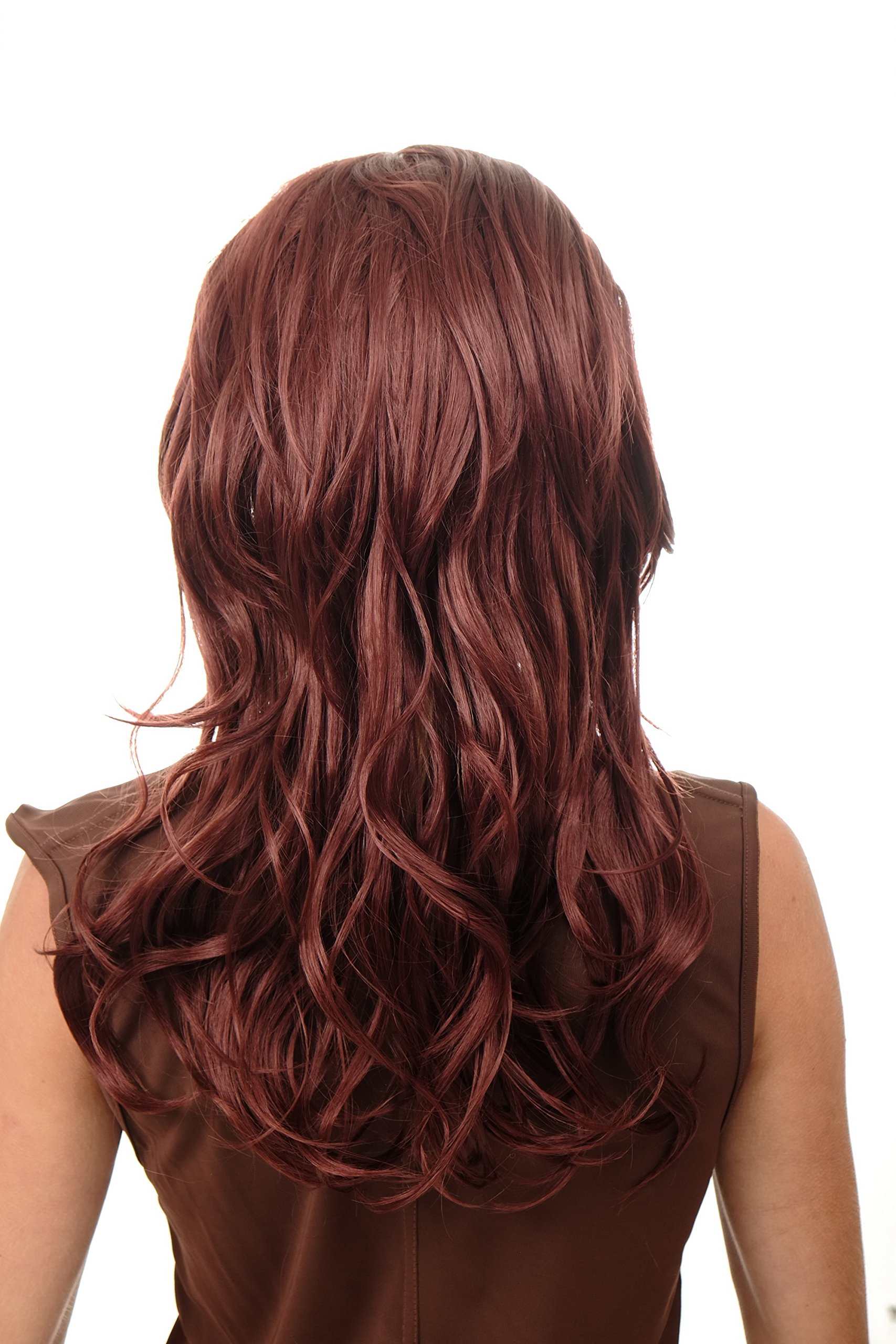 wig-me-up-90607-35-halbper-cke-rostbraun-60-cm-wetlook-mit-flecht-haarreif image 5
