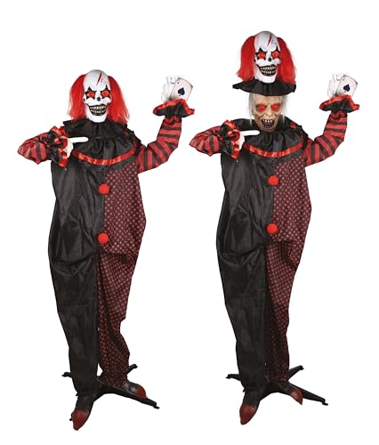 p-tit-clown-horror-animatronic-clown-doppelkopf-180-cm-mit-sound-und-licht image 7