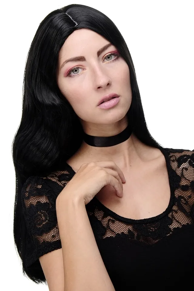 wig-me-up-gfw1734-1b-diva-damenper-cke-lang-schwarz-mit-mittelscheitel-ca-55-cm image 1
