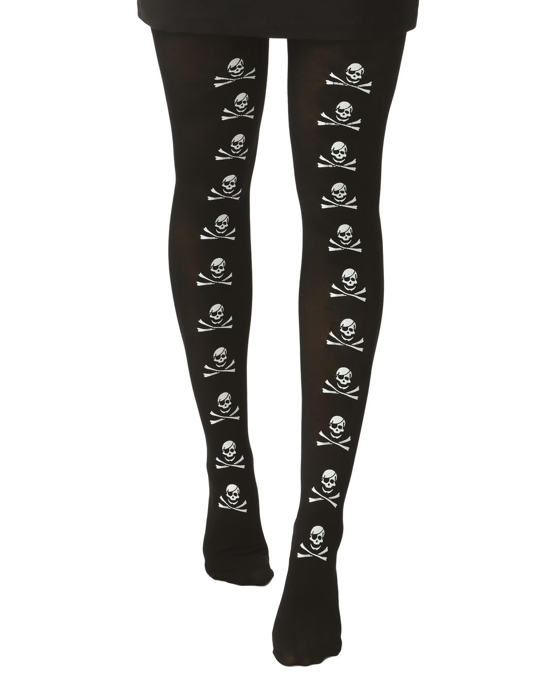 p-tit-clown-halloween-strumpfhose-damen-skelett-day-of-the-dead-fledermaus image 1