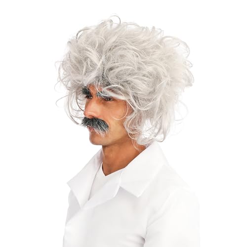 p-tit-clown-einstein-per-cke-mit-augenbrauen-und-schnurrbart-wei image 6