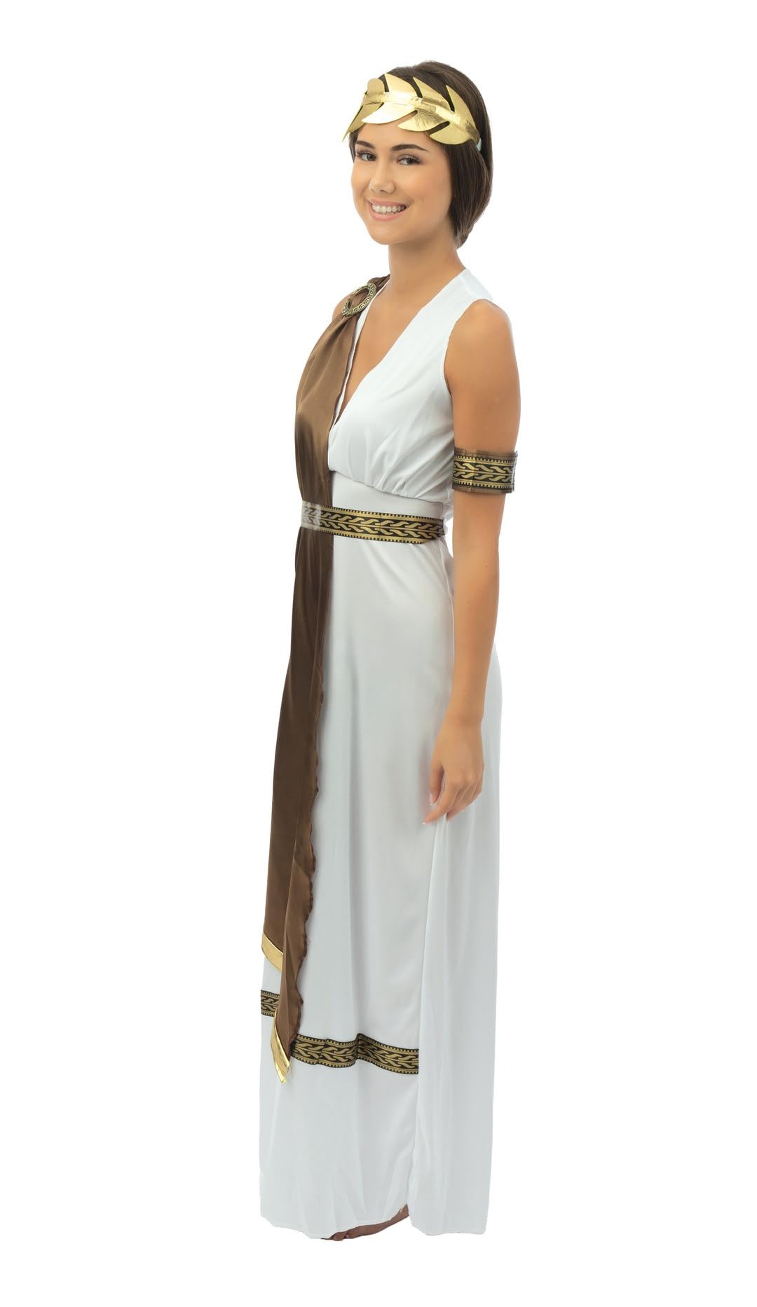 ptit-clown-premium-griechisch-kost-m-damen-toga-mit-g-rtel-krone-armb-nder image 3