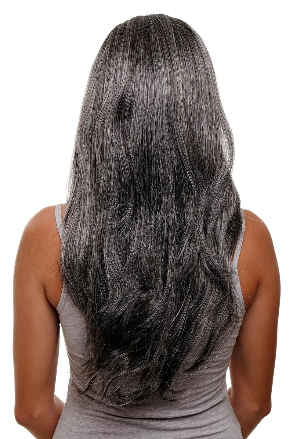 wig-me-up-h9505-44-clip-in-haarteil-3-4-per-cke-60-cm-dunkelbraun-grau image 1