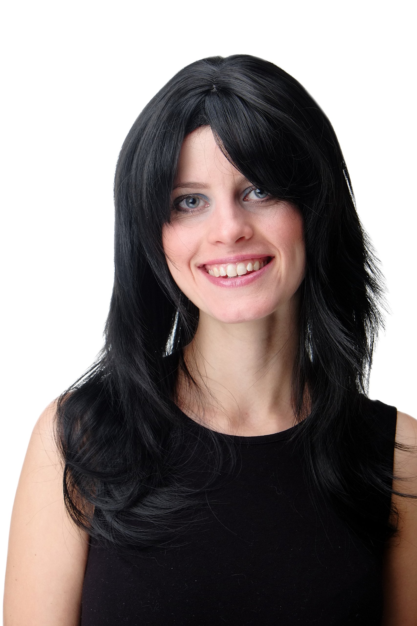 wig-me-up-gfw242-1b-damenper-cke-lang-gewellt-schwarz-mit-scheitel-pony image 1