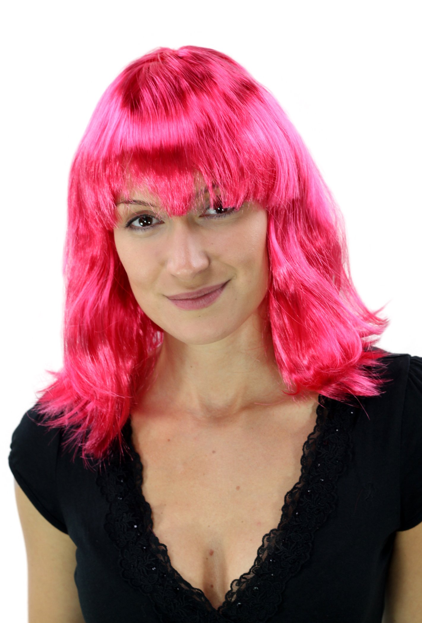 wig-me-up-pw0118-pc41-party-per-cke-schulterlang-pink-disco-karneval image 2