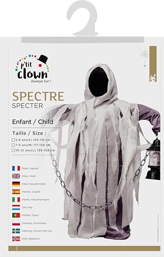 p-tit-clown-spectre-geister-kinderkost-m-mit-kleid-und-kapuze image 7