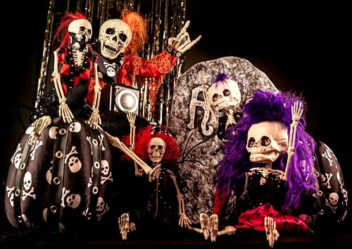 p-tit-clown-punk-skelett-halloween-deko-40-cm-rot-mann image 7