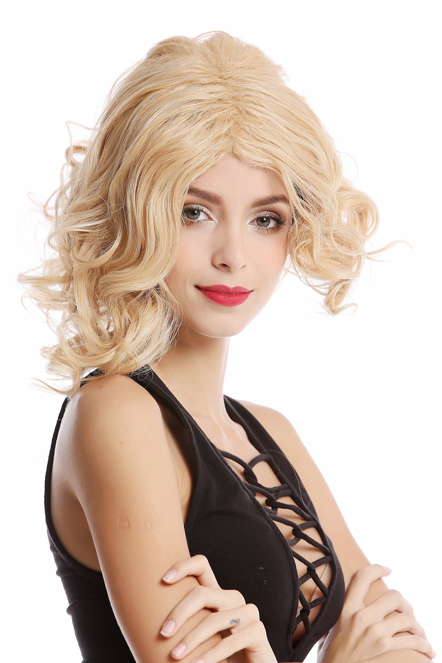 wig-me-up-yzf-4361-damenper-cke-kurz-wild-gelockt-blond-mix-mit-mittelscheitel image 4