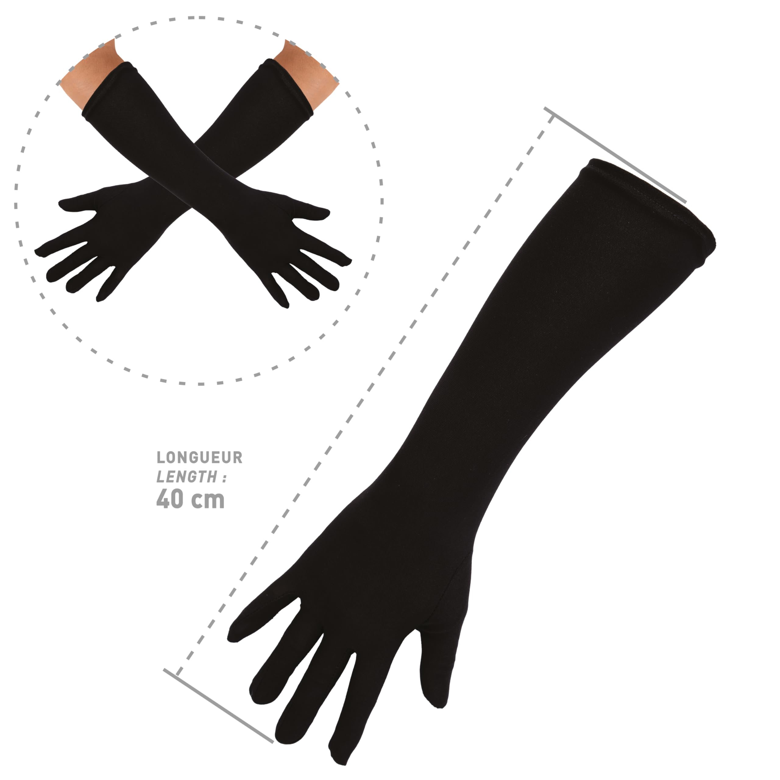 ptit-clown-kost-m-handschuhe-39380-schwarz image 3