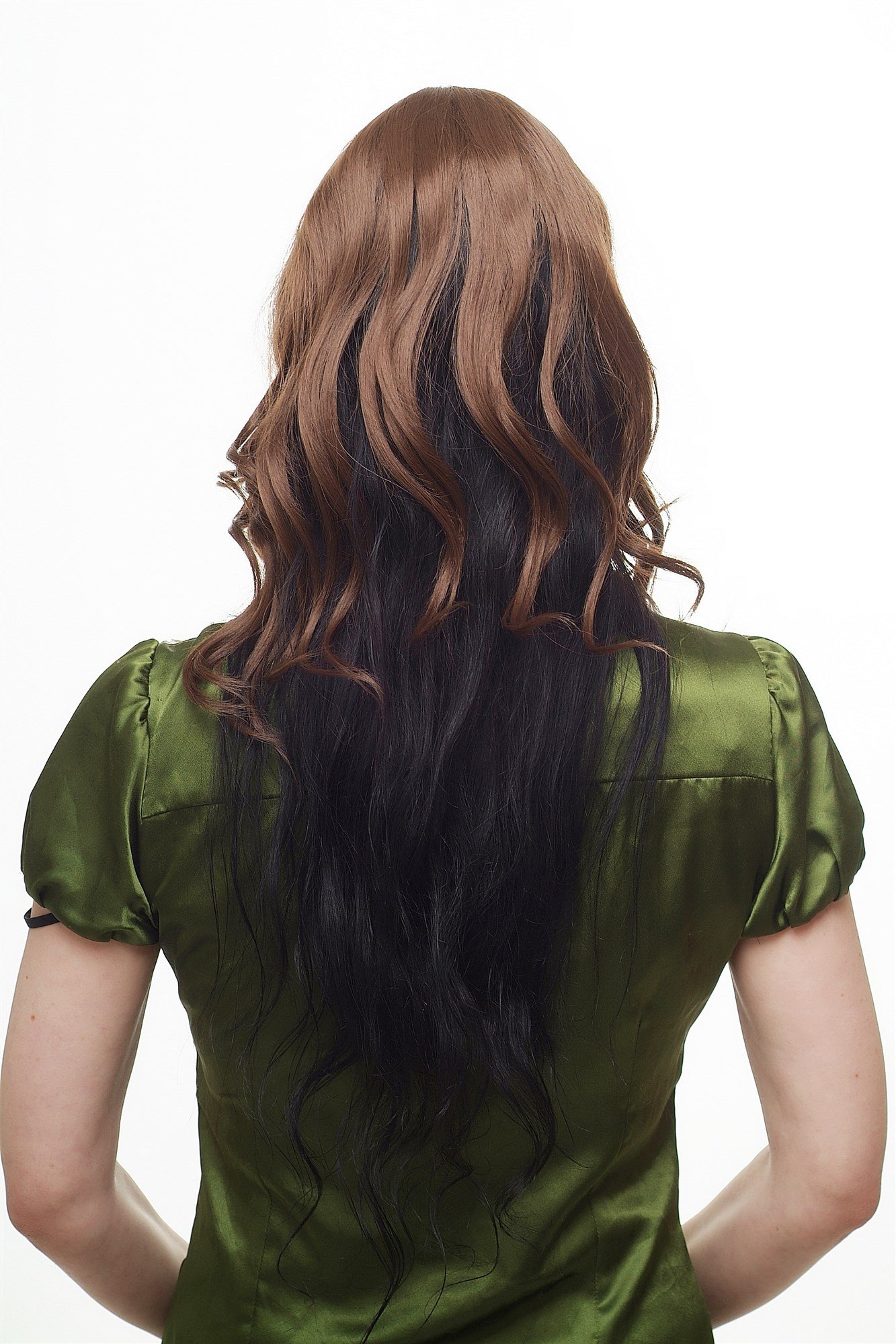wig-me-up-h9303-8-clip-in-haarteil-topaufsatz-braun-35-cm image 4
