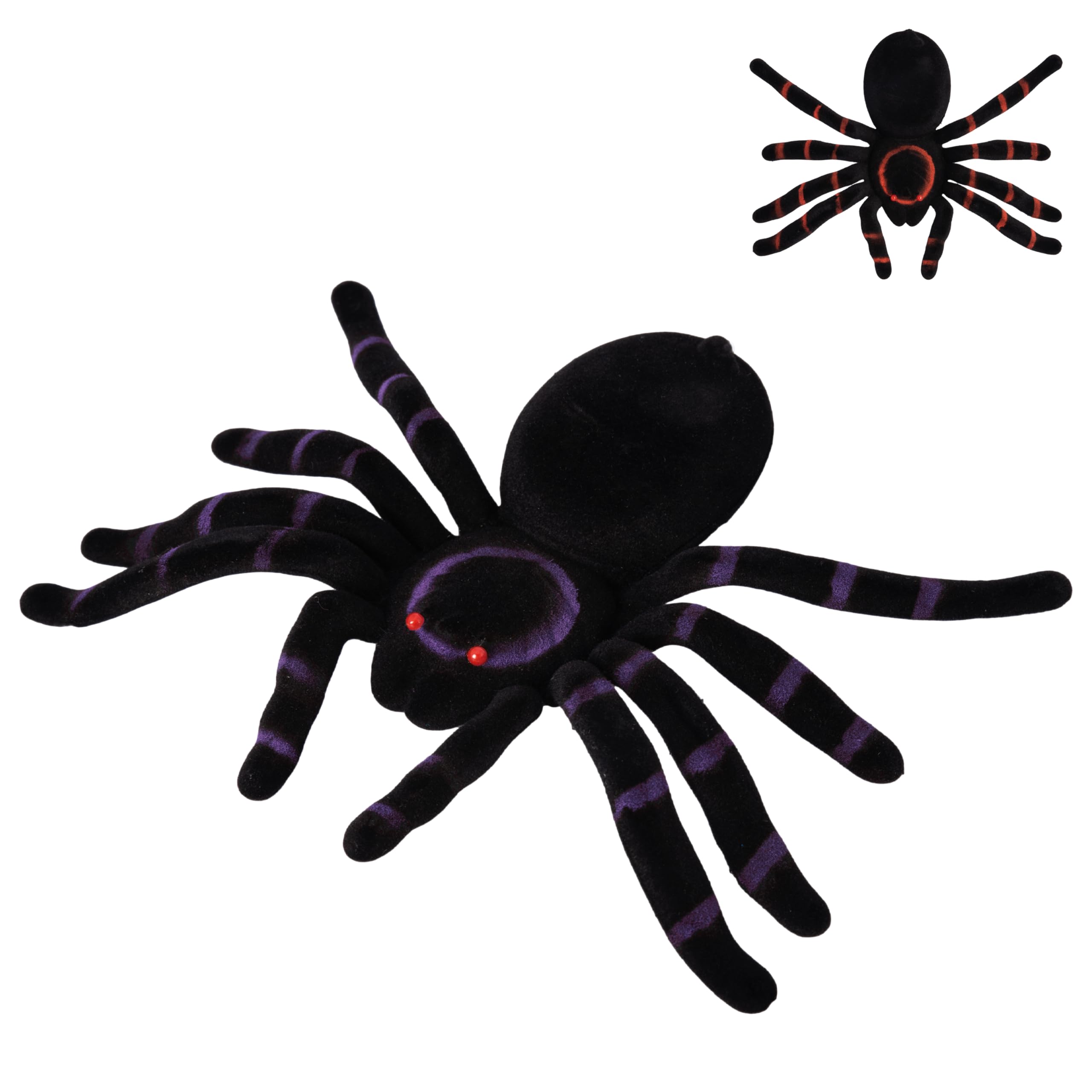p-tit-clown-beflockte-spinne-20-cm-deko image 4