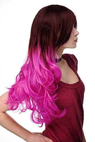wig-me-up-h9704-33ft2405-ombre-per-cke-braun-pink-60-cm-lockig image 6