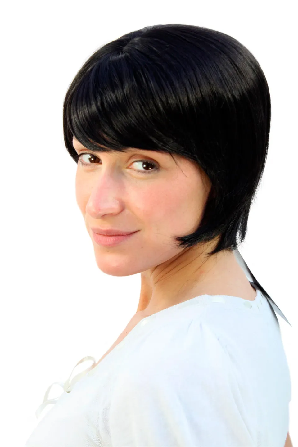 wig-me-up-2405-2-kurze-damen-per-cke-schwarzbraun-glatt-20-cm image 1