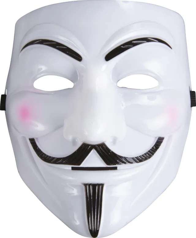 p-tit-clown-23520-anonymous-maske-hard-white-erwachsene image 1