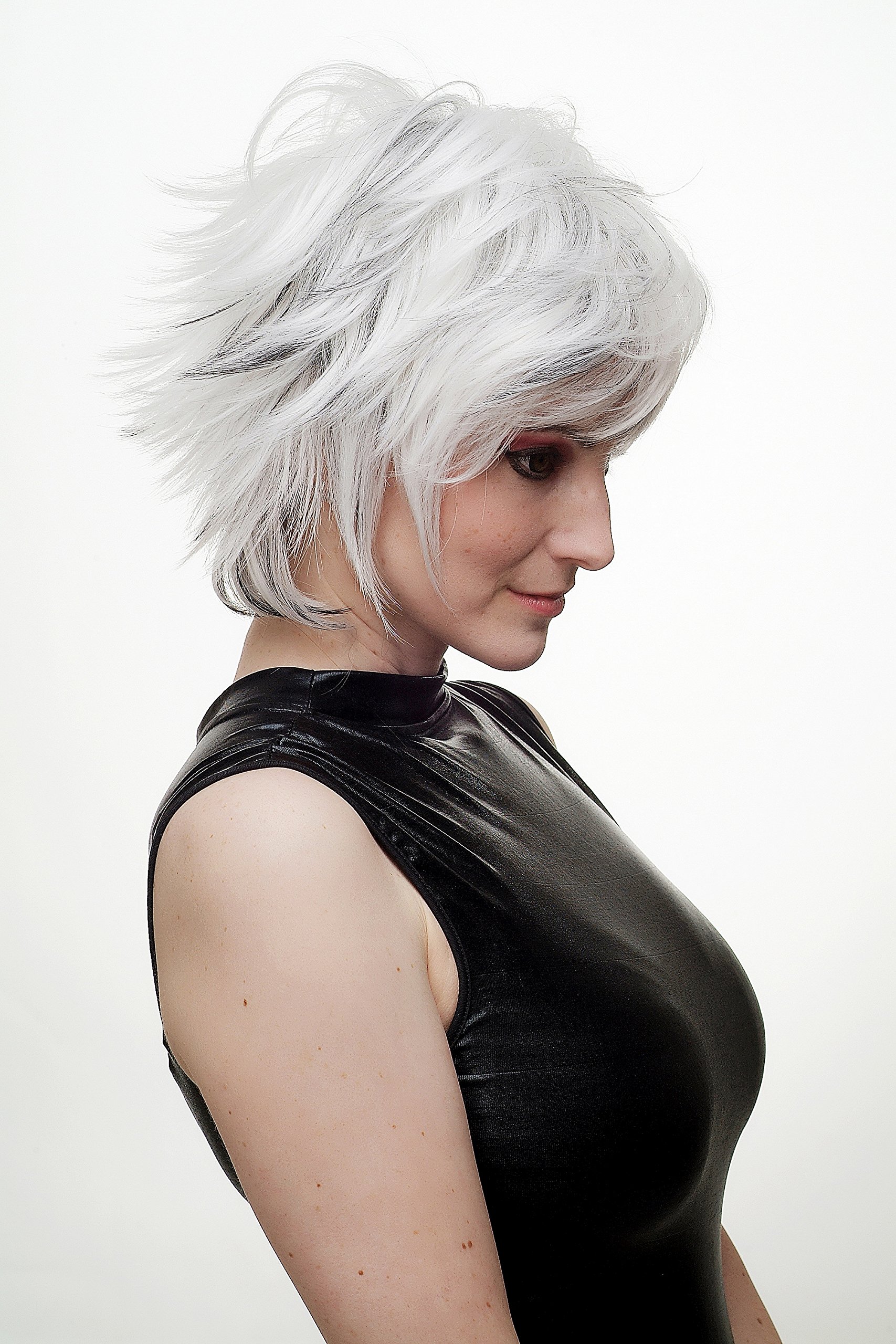 wig-me-up-sa069-1001h1b-per-cke-damen-kurz-platin-silber-wei-schwarz-30-cm image 2