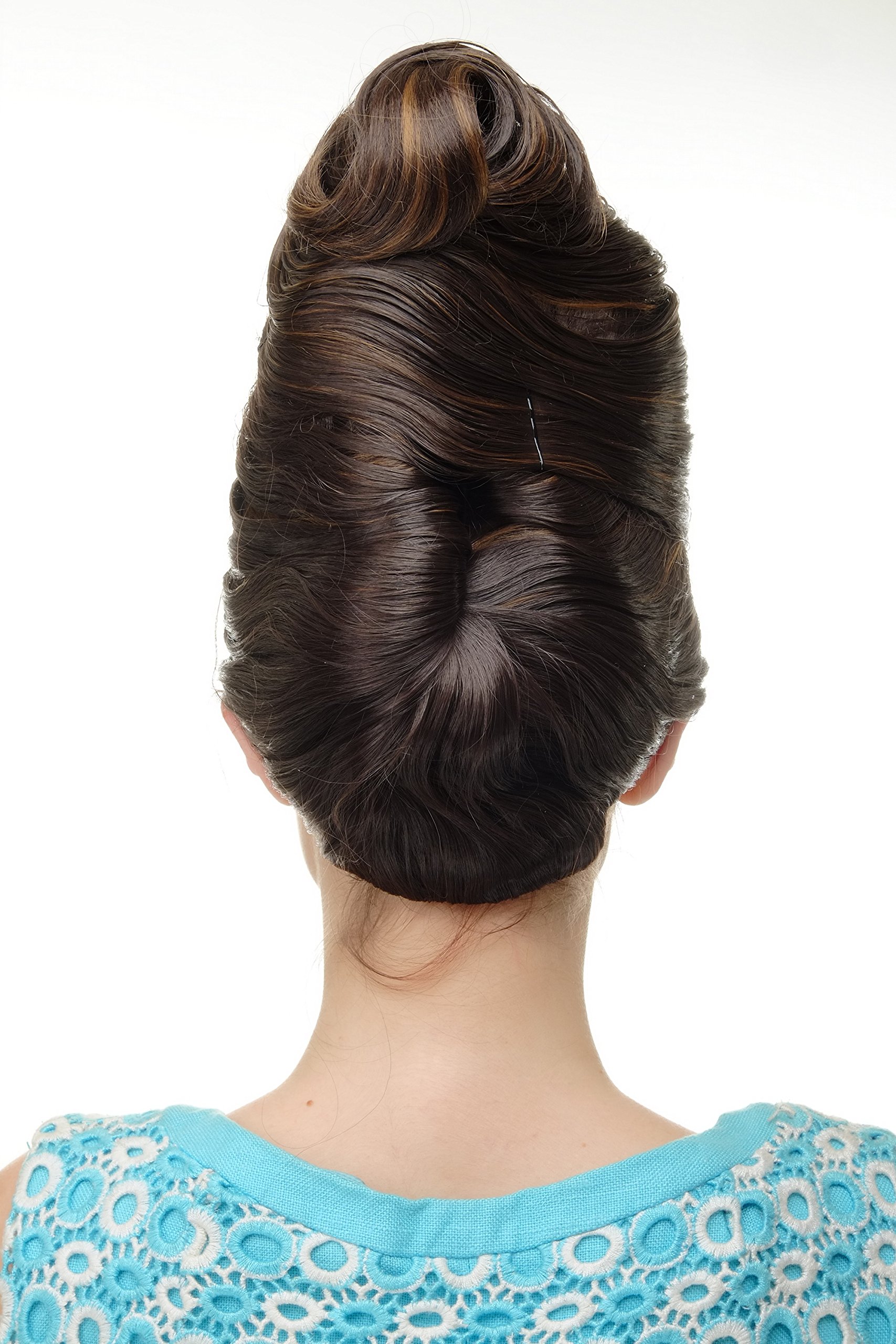 wig-me-up-gfw2189-beehive-dutt-per-cke-braun-mit-blonden-highlights-retro image 4