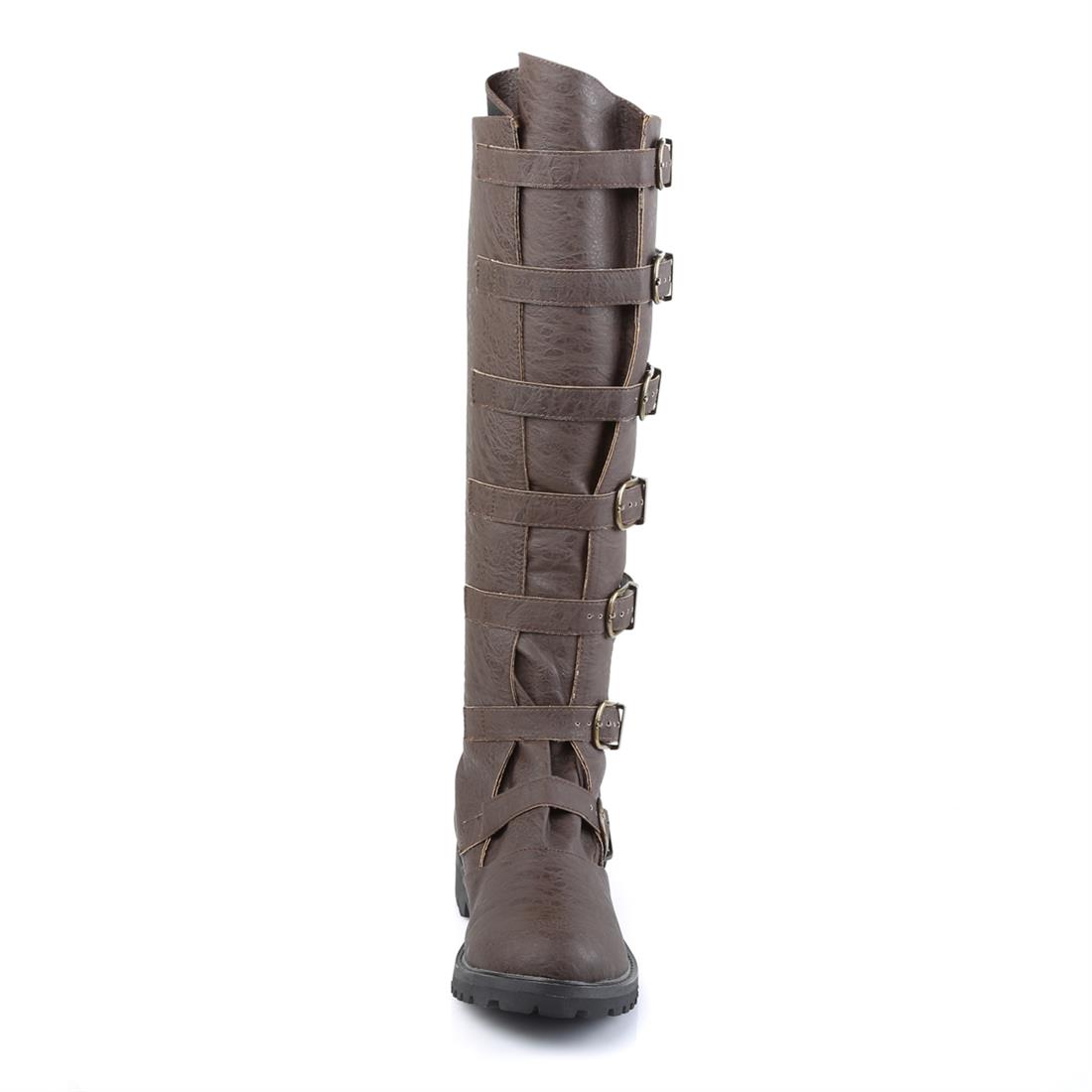 funtasma-gotham-110-herren-kniehoher-stiefel-mit-schnallenriemen-schwarz-kunstle image 2