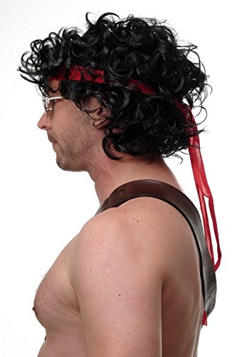 wig-me-up-3089-1-herren-per-cke-80er-locken-schwarz-mit-stirnband-25-cm image 7