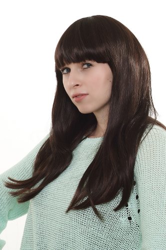 wig-me-up-ma116-2t33-la-boum-damenper-cke-lang-glatt-mit-pony-braun-mix-45-cm image 8