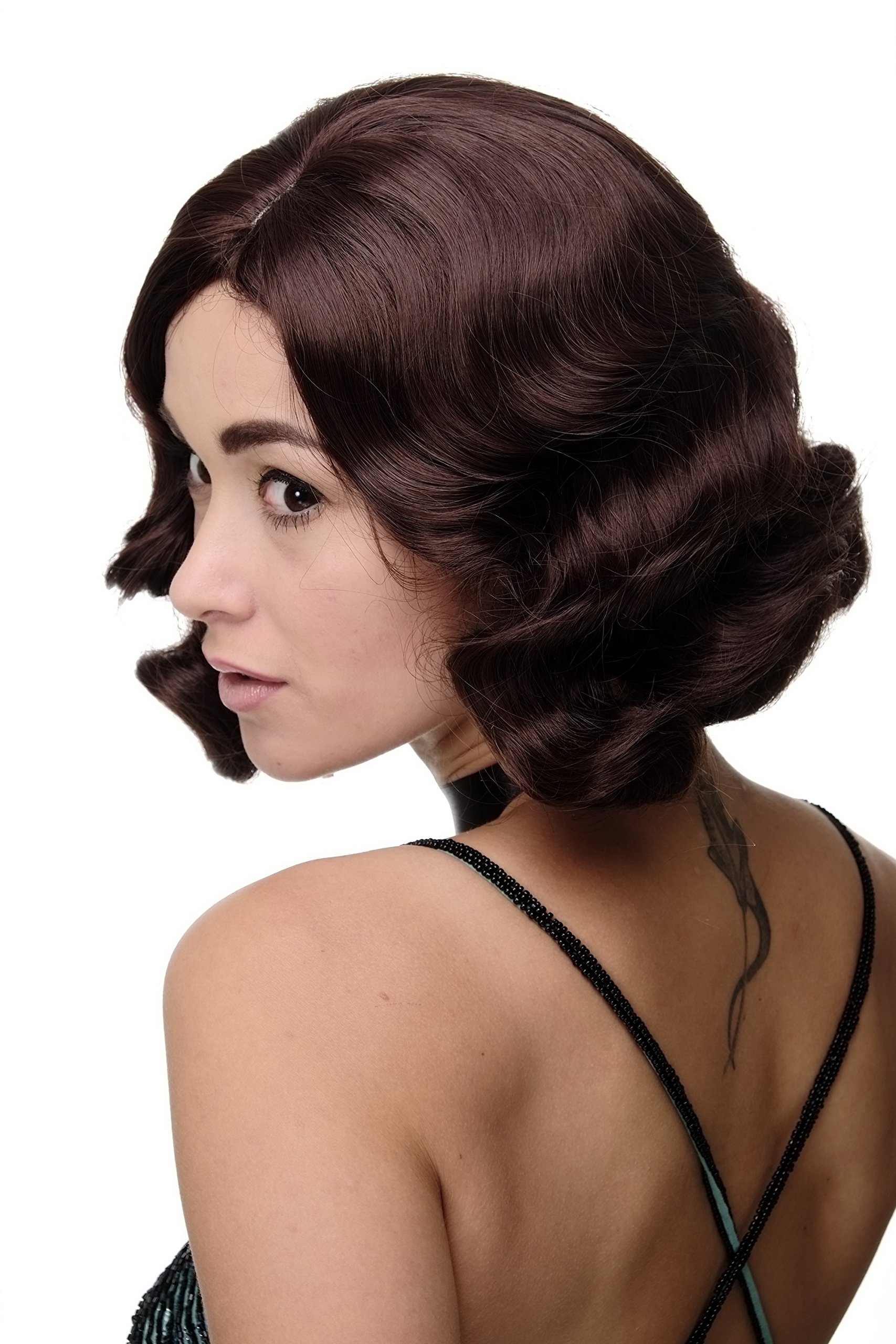 wig-me-up-gfw1726-33-damenper-cke-20er-jahre-wellen-kastanienbraun-30-cm image 4
