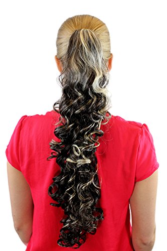 wig-me-up-br0516-10f24b-zopf-extension-braun-blond-mix-60-cm-lockig image 3