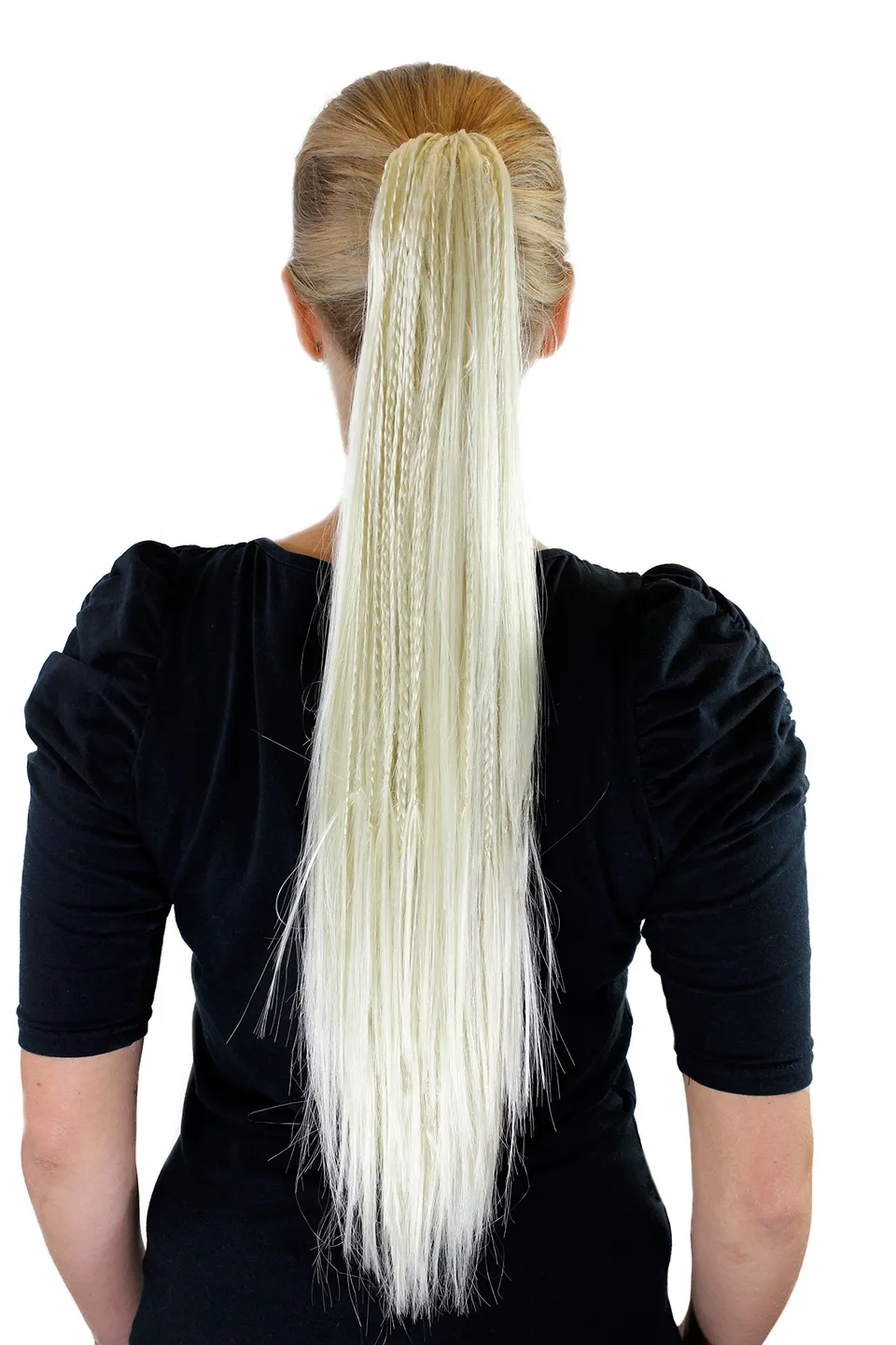 wig-me-up-jl-4008-613-haarteil-zopf-platinblond-glatt-65-cm image 1