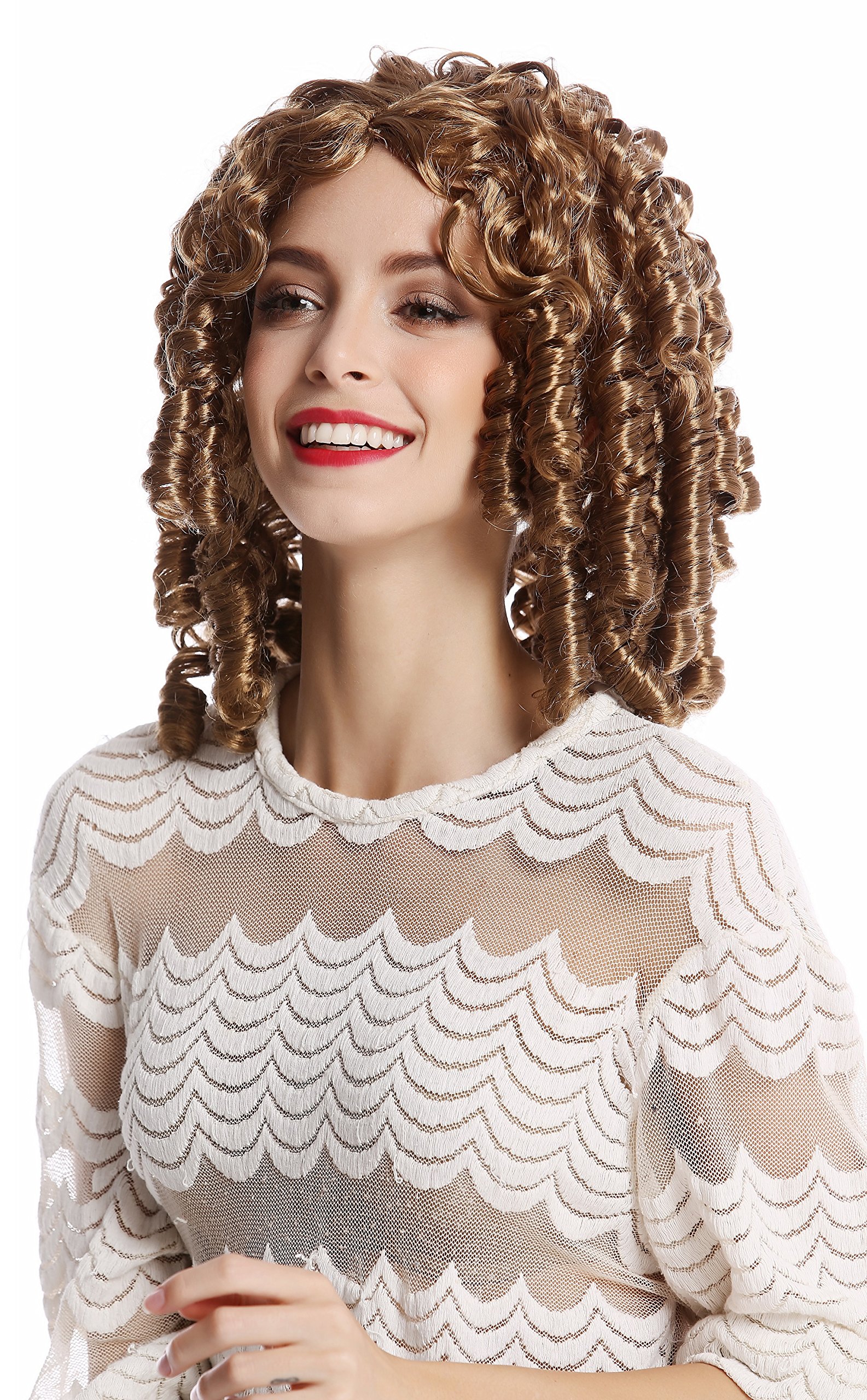 wig-me-up-91049-za27a-damen-per-cke-korkenzieher-locken-dunkelblond image 1