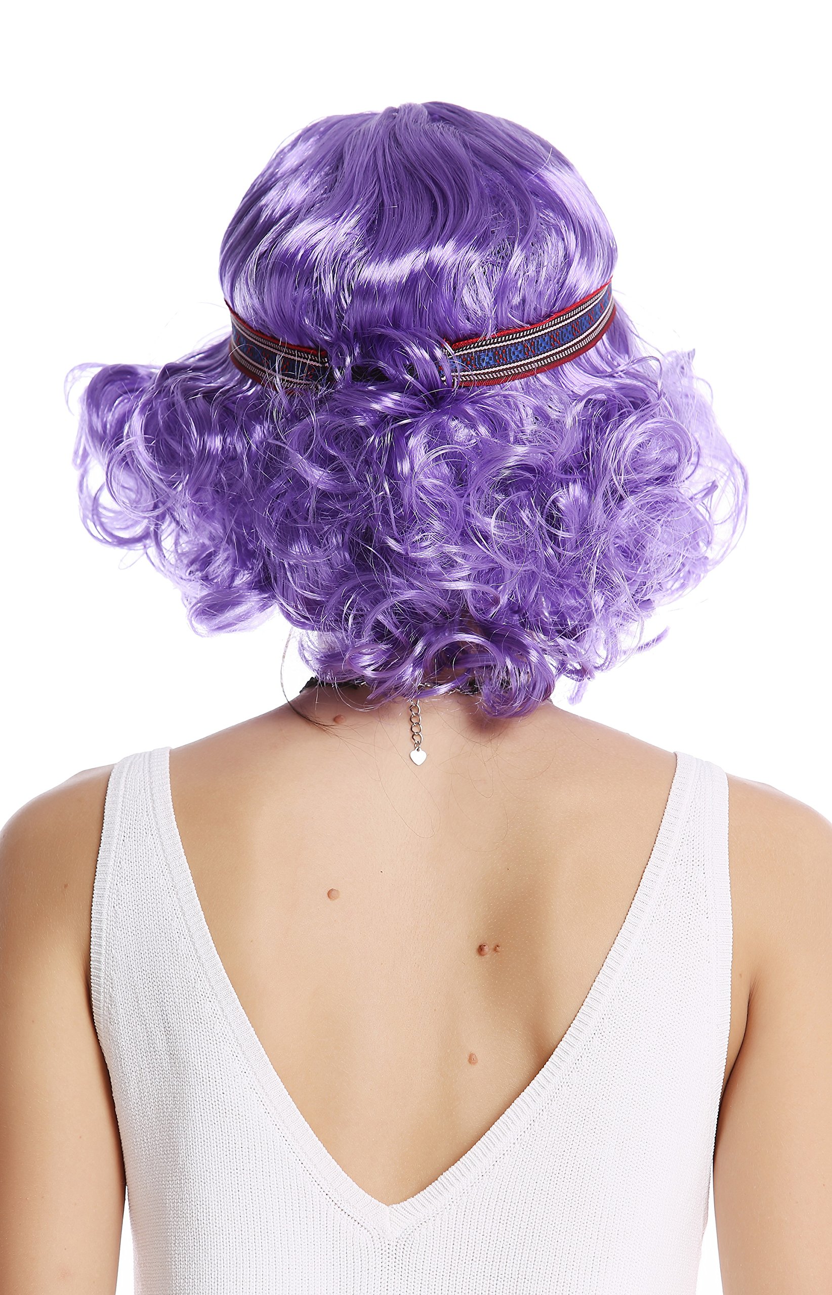 wig-me-up-90896-za08-partyper-cke-lila-longbob-lockig-mit-stirnband-80er-diva image 3