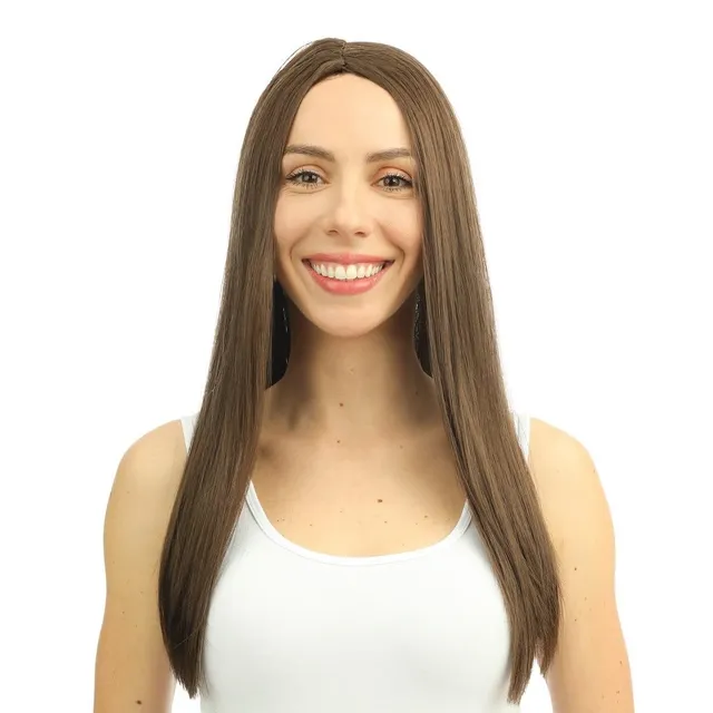 ptit-clown-lange-per-cke-damen-60-cm-braun-long-wig-68042 image 1
