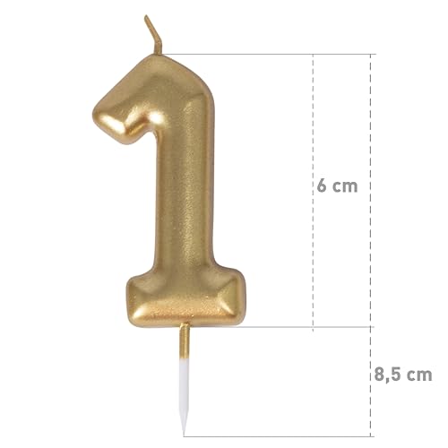 ptit-clown-23931-goldkerze-zahlenkerze-zahl-1-geburtstag image 7