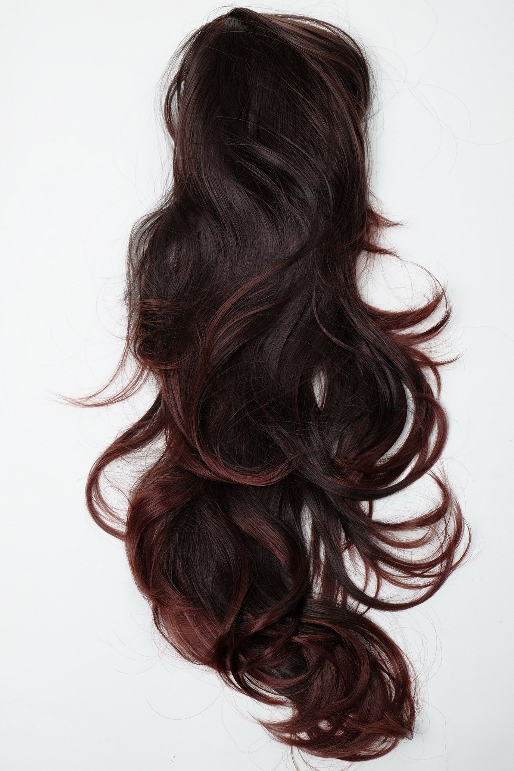 wig-me-up-h9310-2t33-halbper-cke-extension-haarverl-ngerung-gewellt-braun-mix-60 image 2