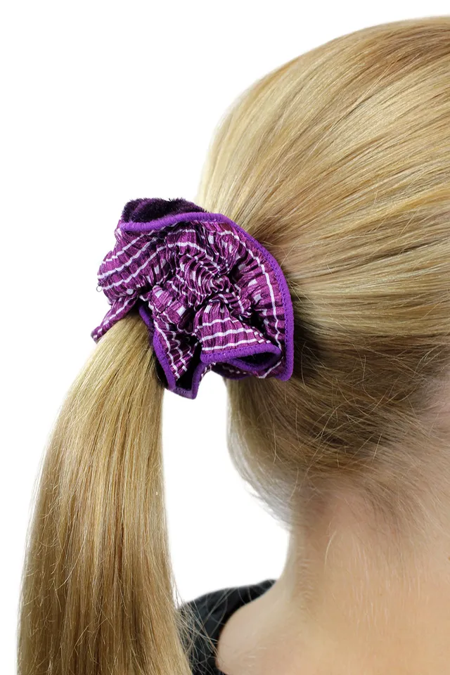 wig-me-up-ziehharmonika-scrunchy-z014-lila-himmelblau-elastisches-haarband image 1