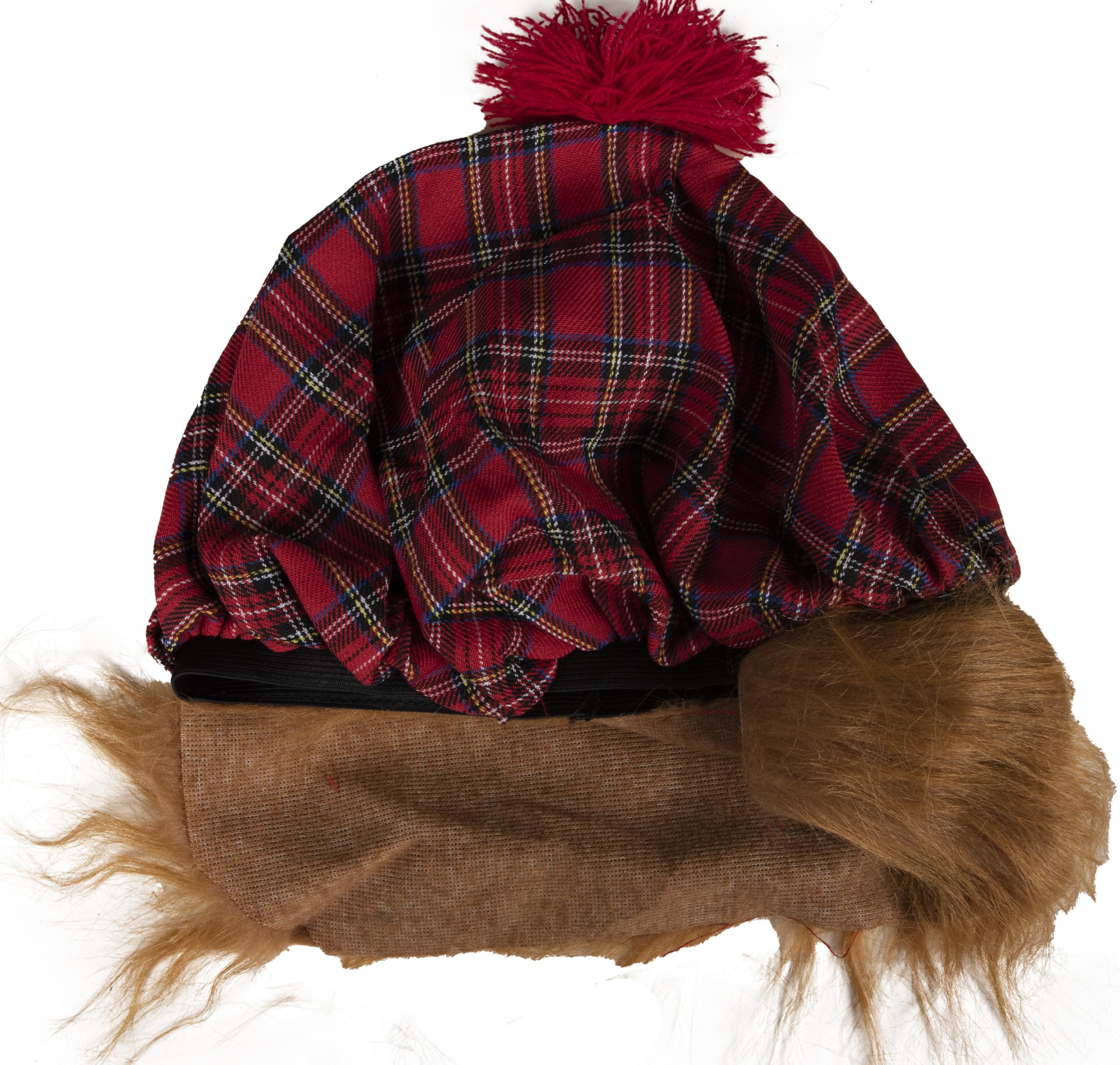 ptit-clown-77310-barett-schotten-erwachsene-mit-haar-rot-kariert image 3