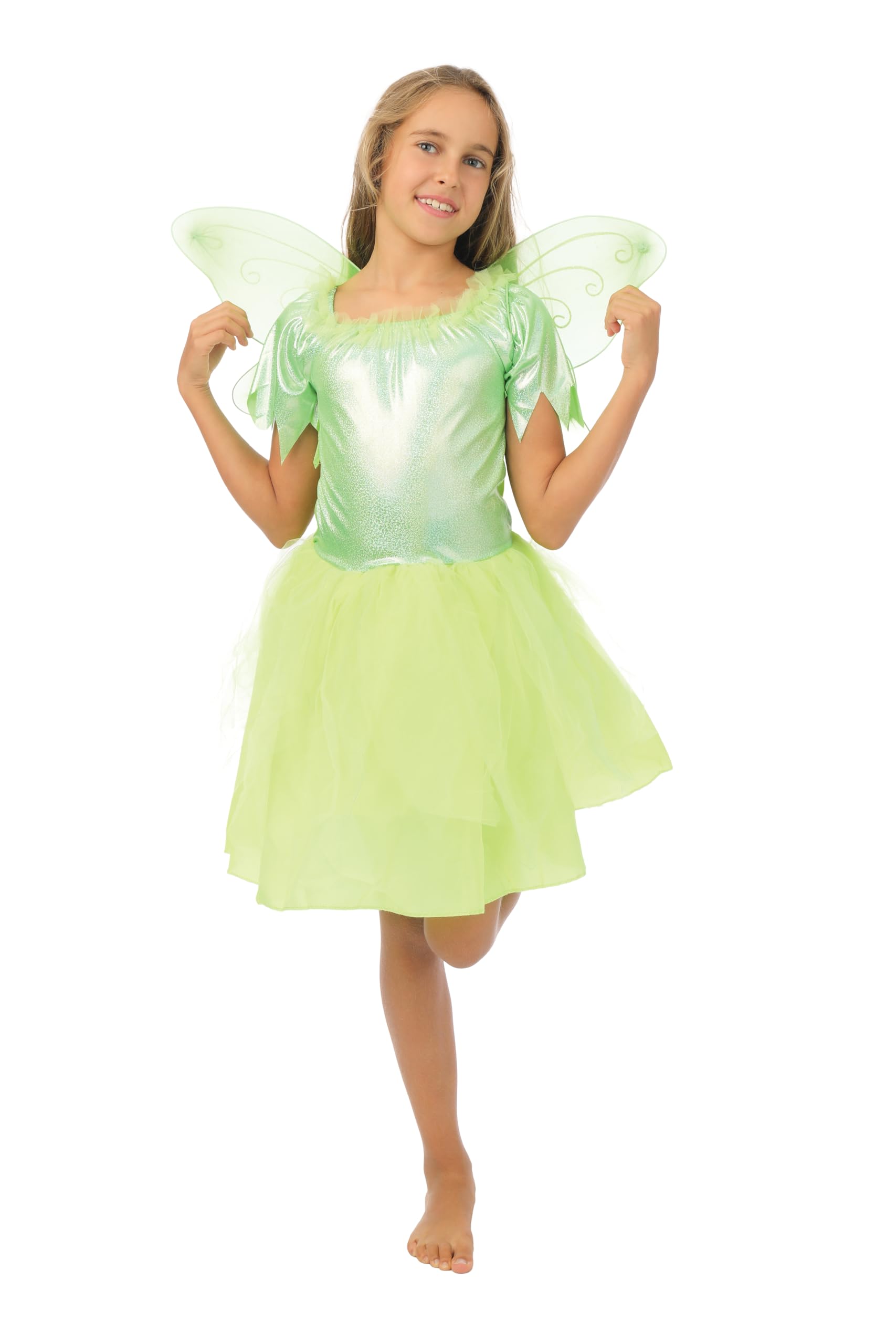 p-tit-clown-fee-kost-m-m-dchen-10-12-jahre-gelb-gr-n image 1