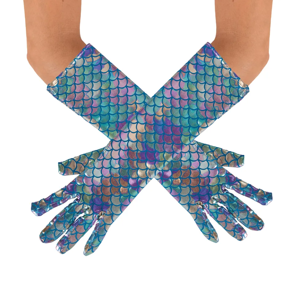 ptit-clown-meerjungfrau-handschuhe-lang-40cm-mehrfarbig image 1