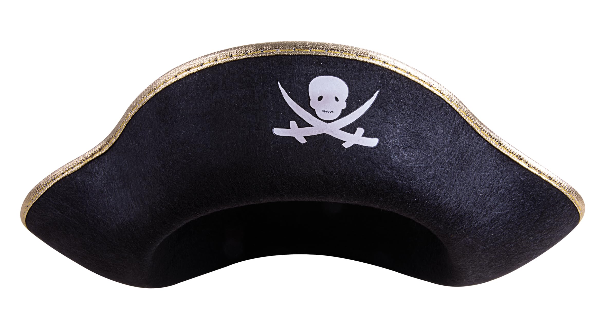 p-tit-clown-piratenhut-filz-schwarz-kinder-mit-goldband image 6