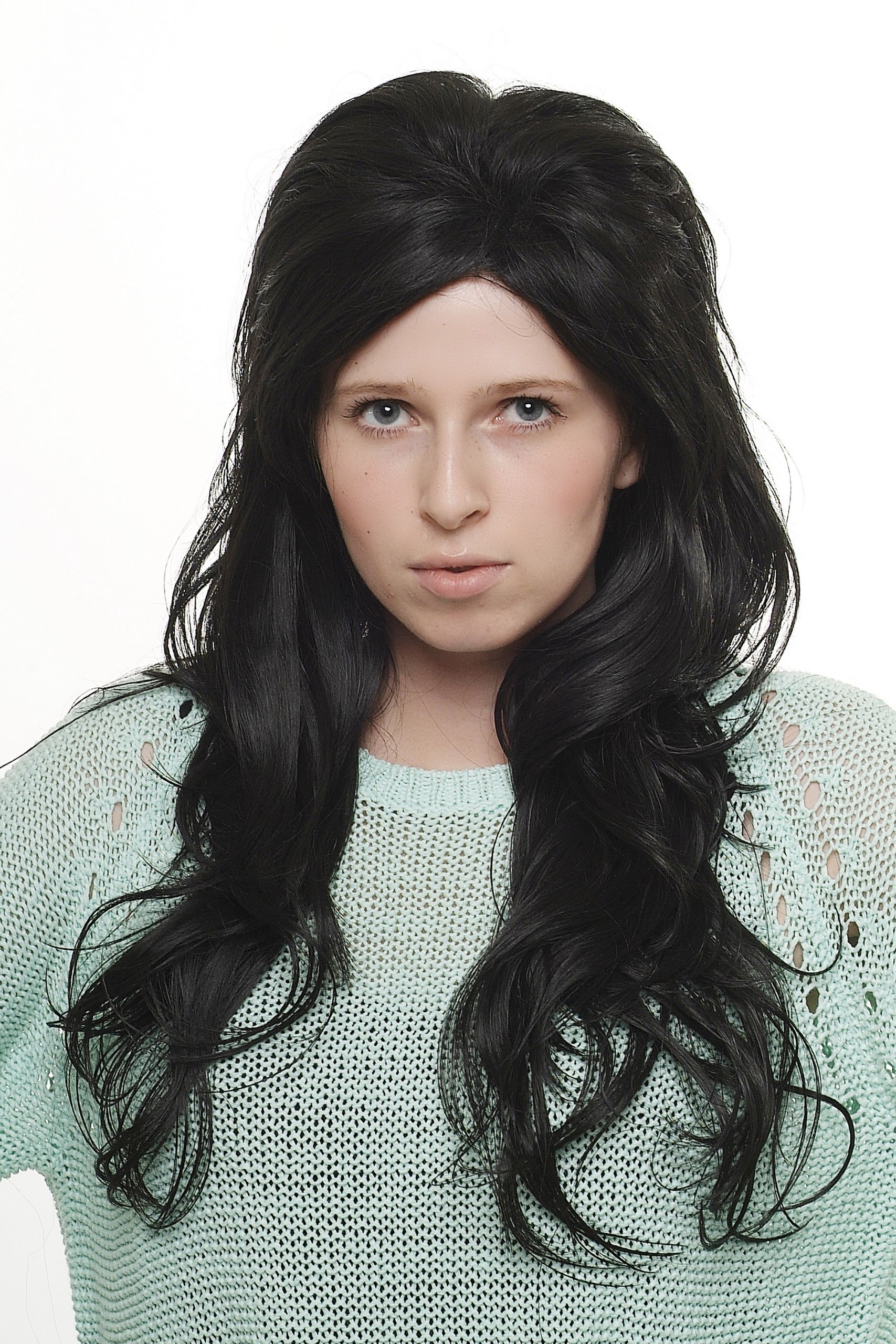 wig-me-up-sa015-2-damenper-cke-lang-schwarz-wellig-mit-mittelscheitel image 2