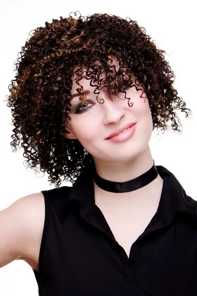wig-me-up-22913-2t33-27-afro-per-cke-braun-kraus-35-cm image 1