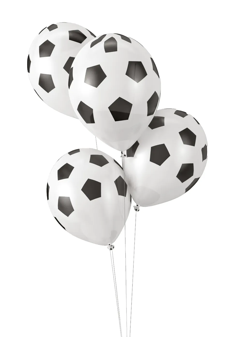 p-tit-clown-fu-ball-ballons-30-cm-latex-8er-set-schwarz-wei image 1