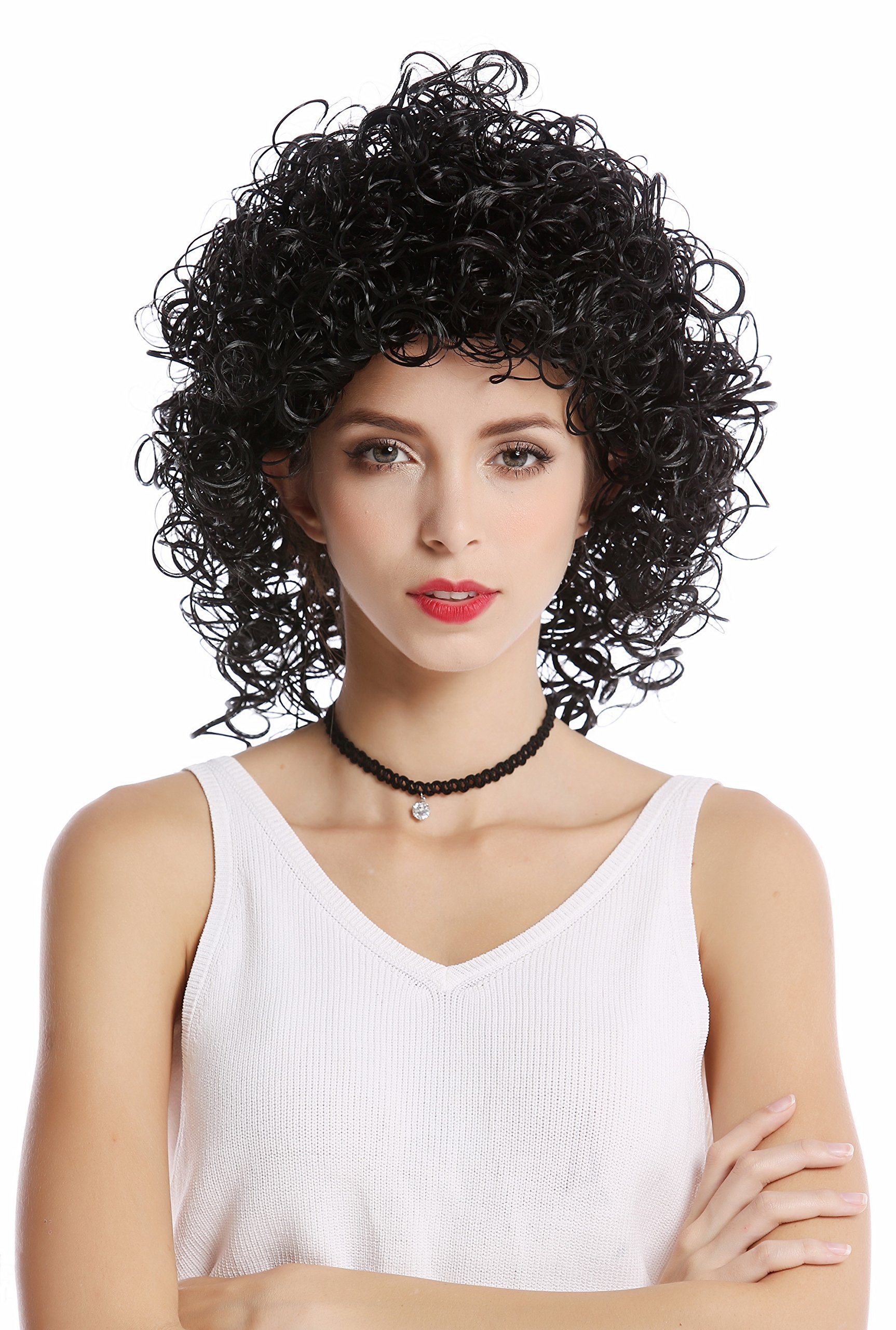wig-me-up-91151-za103-damenper-cke-latina-wetlook-kurz-gelockt-schwarz image 2