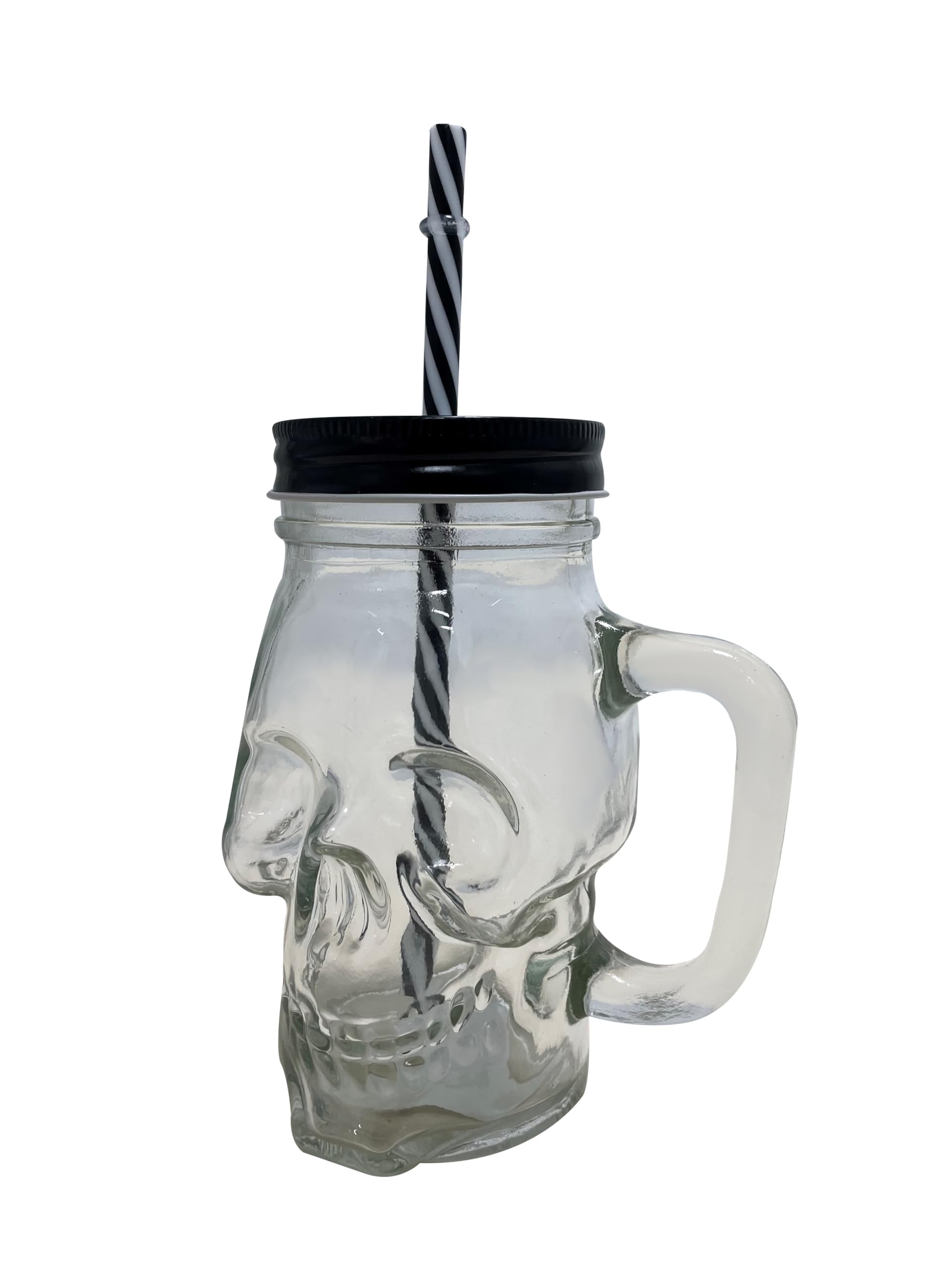 ptit-clown-totenkopfglas-500-ml-mit-strohhalm image 1