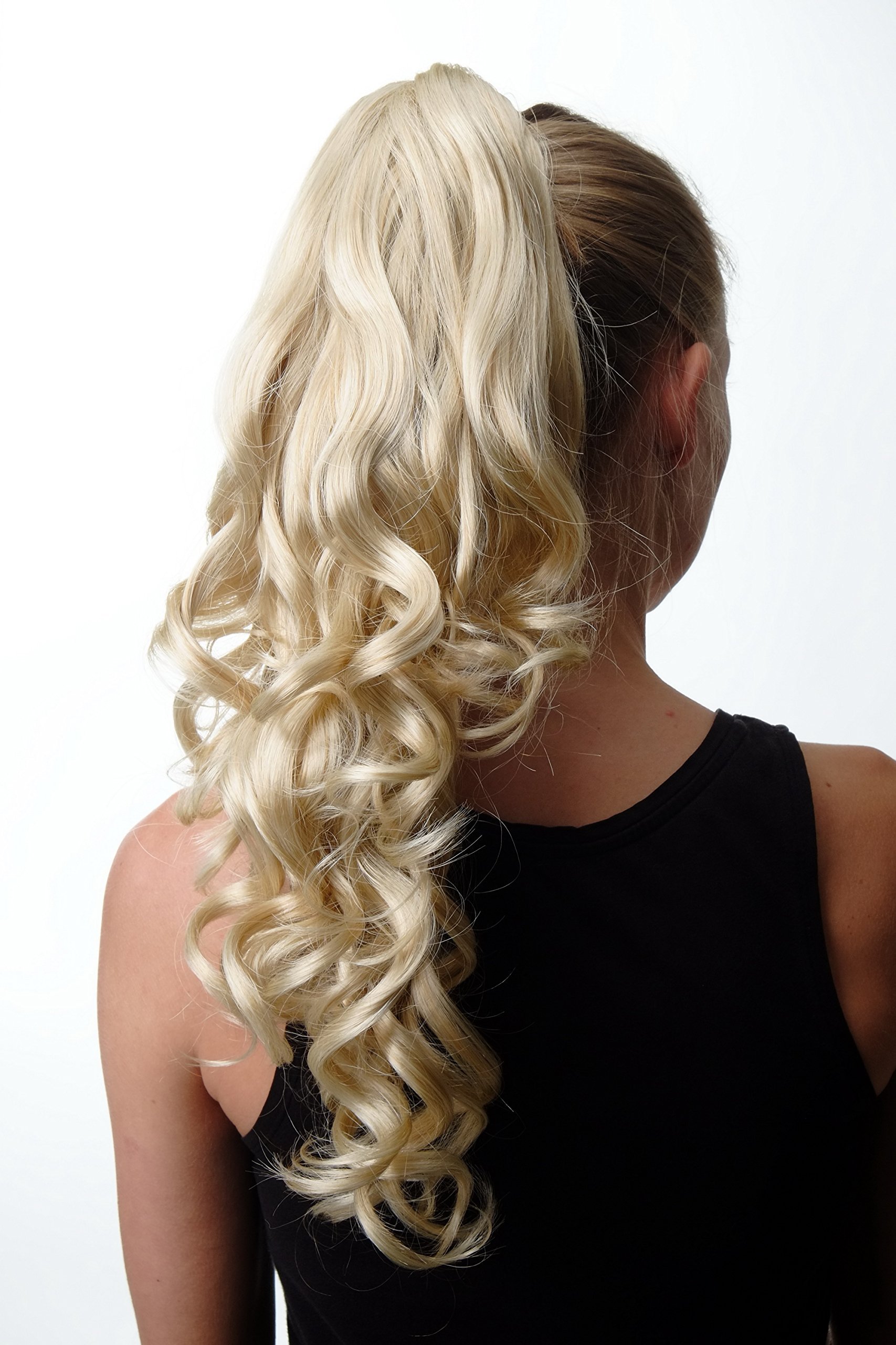 wig-me-up-sa09-613-611-haarteil-pferdeschwanz-gelockt-50-cm-hellblond-blond-mix image 2
