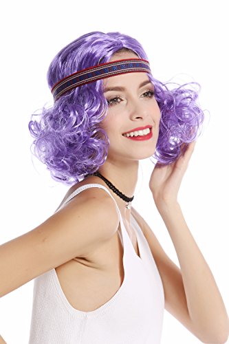 wig-me-up-90896-za08-partyper-cke-lila-longbob-lockig-mit-stirnband-80er-diva image 8